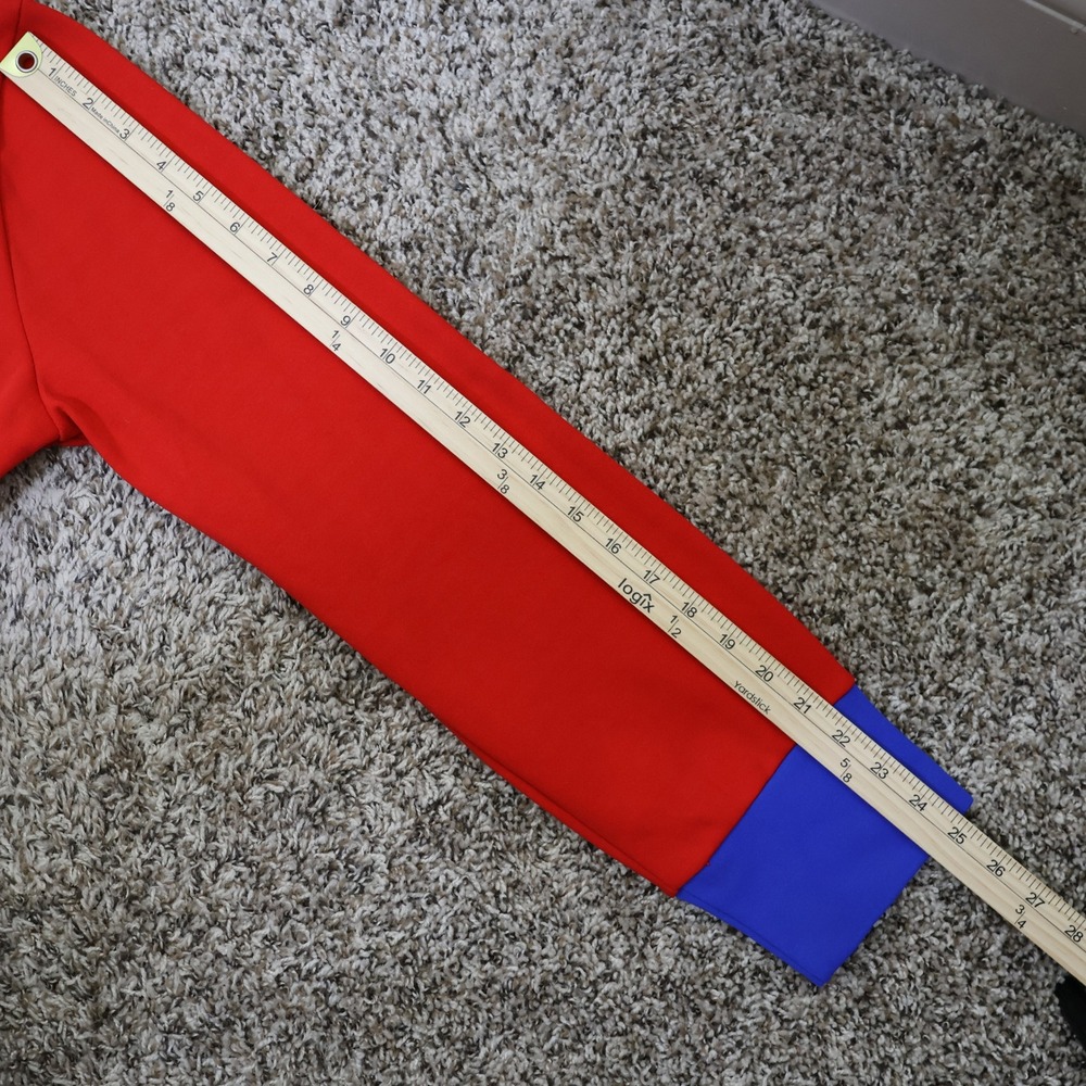 Vintage 70s Ceebee Colorblock Track Jacket Large Retro Bee Patch Red White Blue - Picture 9 of 10